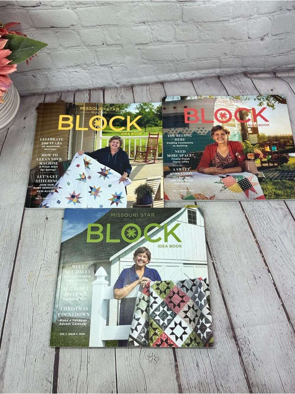 2020 Missouri Star BLOCK Quilt Idea Books - Set of 3 handmade cottagecore